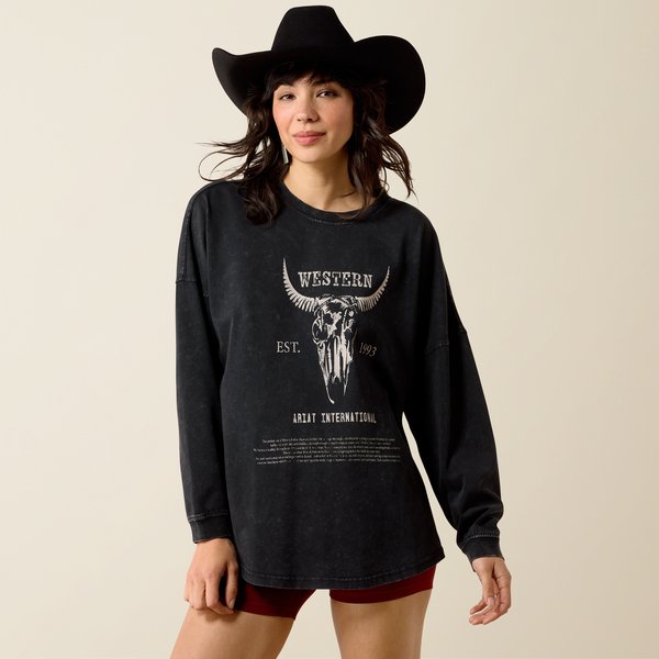Ariat Womens Canvas Oversized T-Shirt