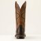 Ariat Captivate mens western stvle, dark brown/peanut butter