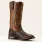 Ariat Captivate mens western stvle, dark brown/peanut butter