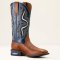 Ariat Captivate mens western stvle, red oak/deep blue