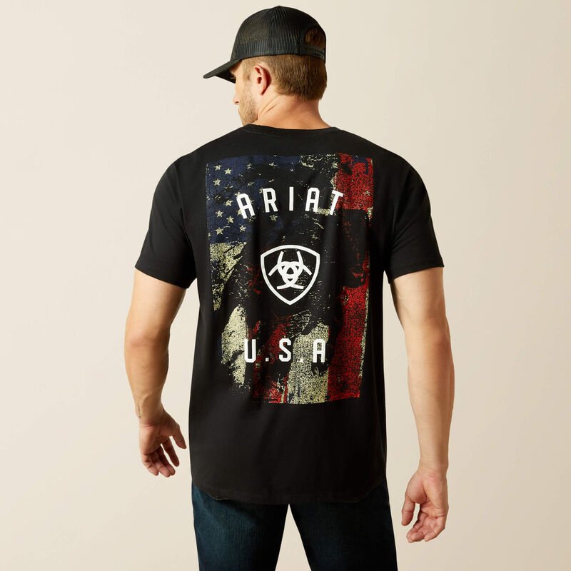 Ariat Faded Bull herre T-Shirt