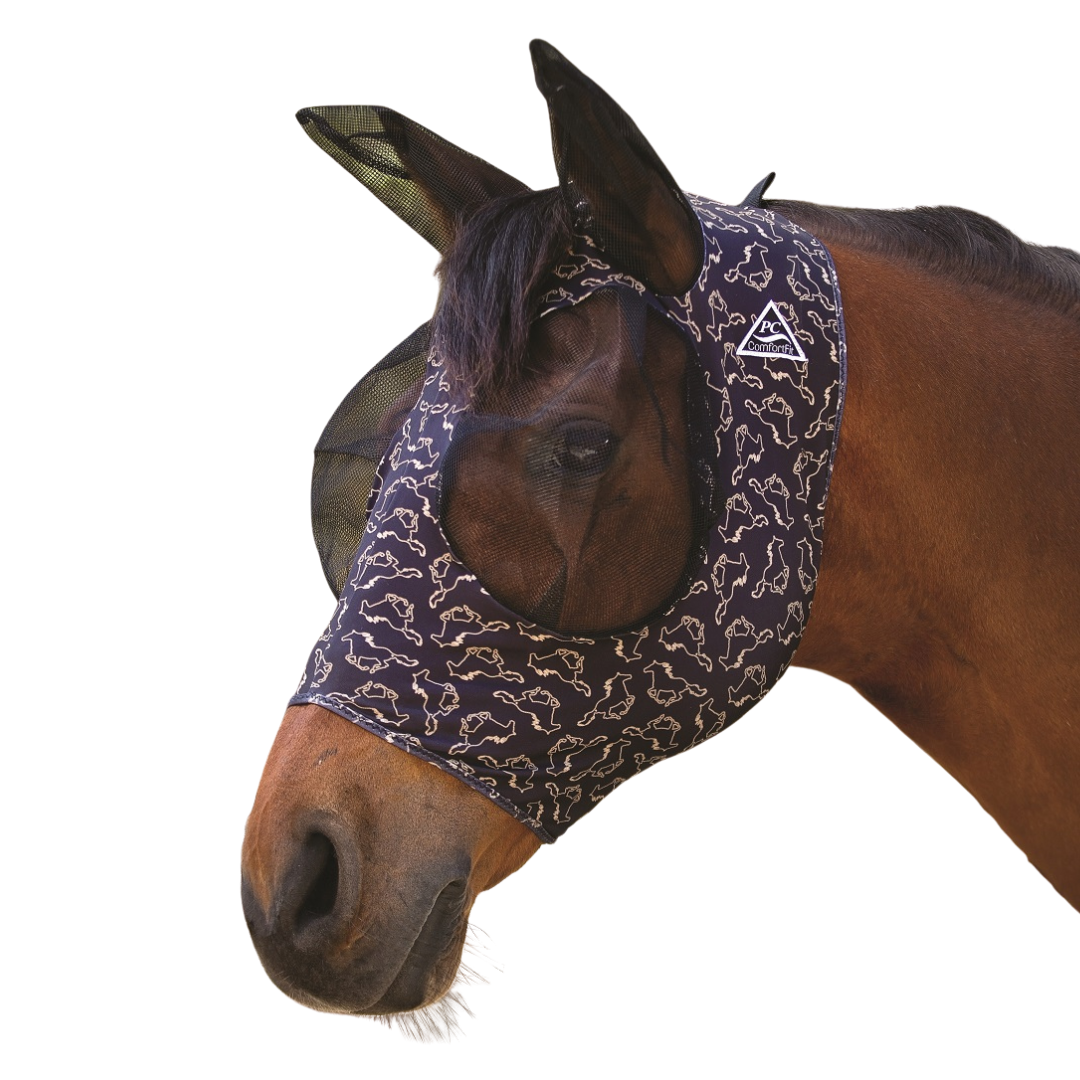 Professional's Choice Comfort Fit Fly mask NY med hul til pandelokken