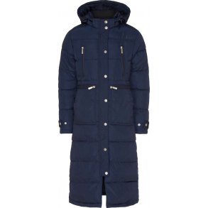 Equipage Candice Lang Brne Vinter Ridefrakke i Navy