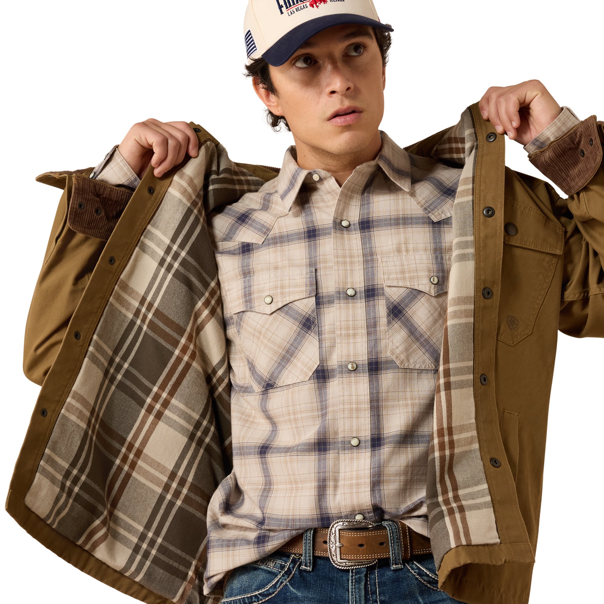 Ariat Mens Retro Canvas Shirt Jacket
