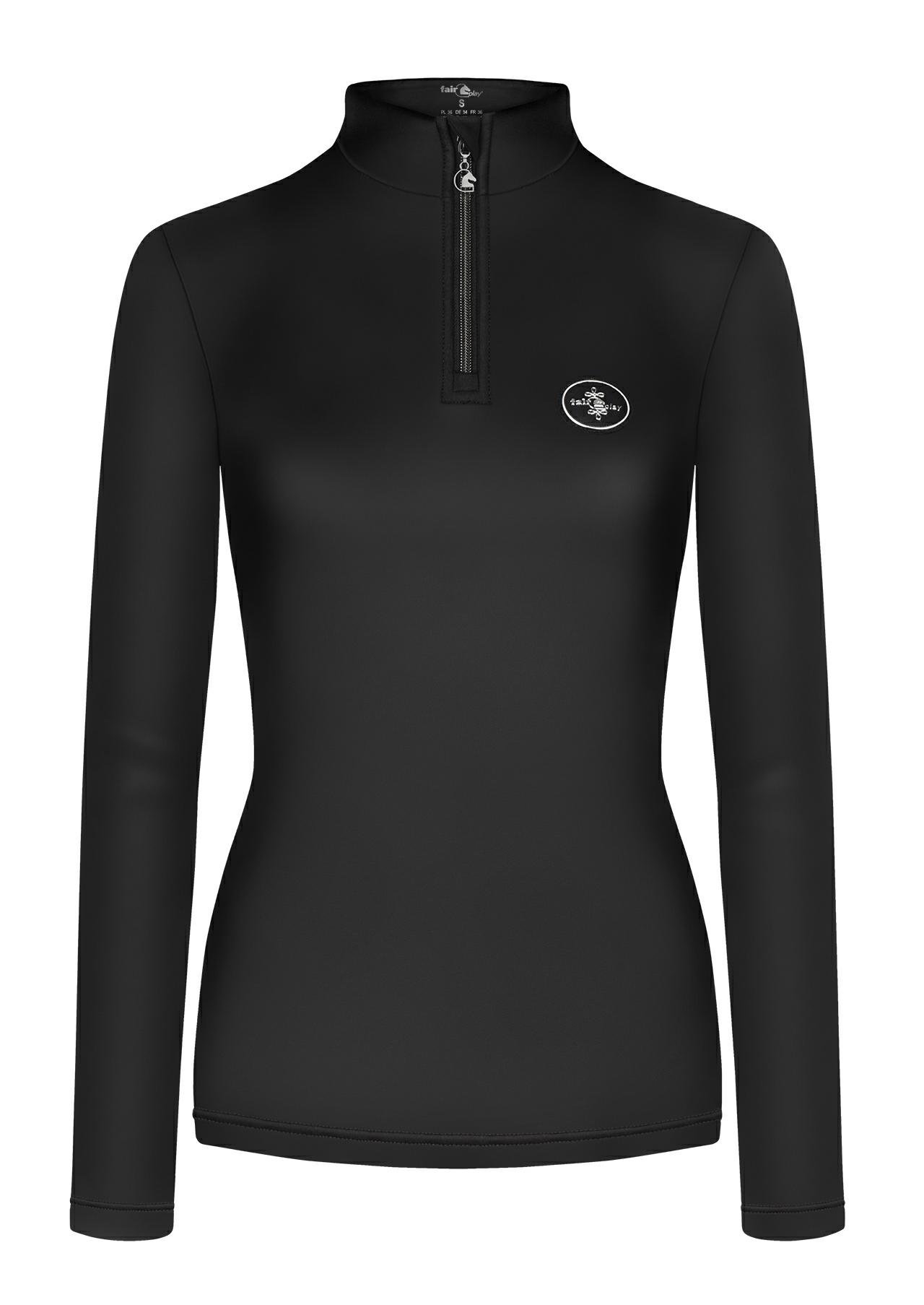 FairPlay Mika Half Turtleneck bluse, sort