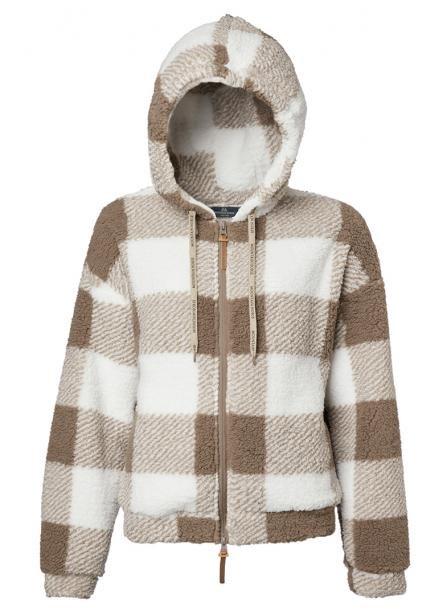 Mountain Horse Chess Fuzzy Fleece, white/beige