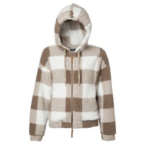 Mountain Horse Chess Fuzzy Fleece, white/beige