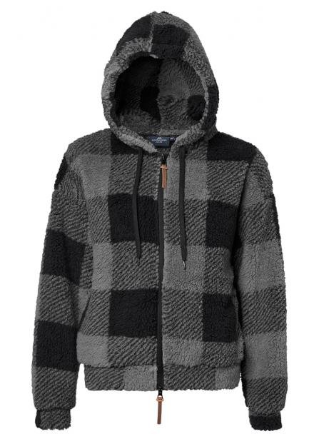 Mountain Horse Chess Fuzzy Fleece, black/grey