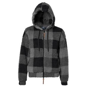 Mountain Horse Chess Fuzzy Fleece, black/grey