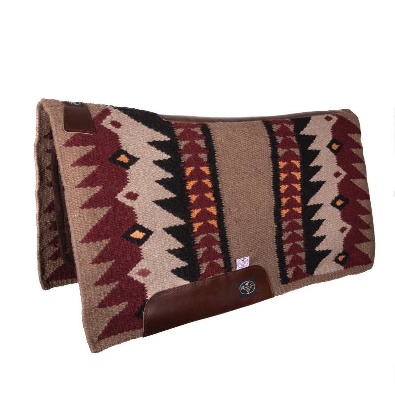 Professional's Choice Fuse Saddle Pad Taupe/Wine