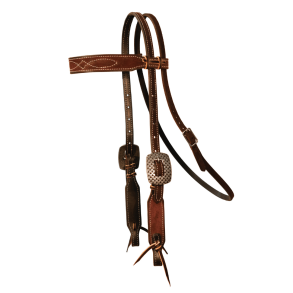 Prof. Choice Gunslinger Browband Headstall / Chocolate/Roughout