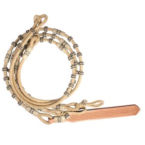 Professional`s Choice Rawhide Romal Reins, nature/black