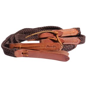 Professional`s Choice Quiet control split reins, brun