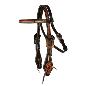 Professional`s Choice Headstall Browband Heritage Rawhide Braid Pony, western