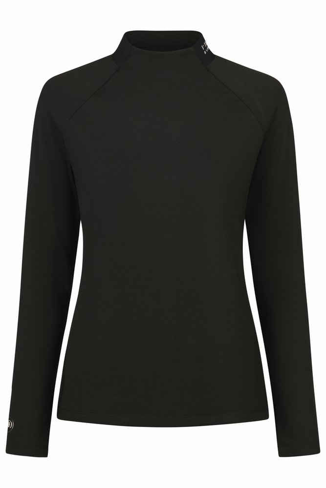 Pikeur Athleisure rullekrave bluse, sort
