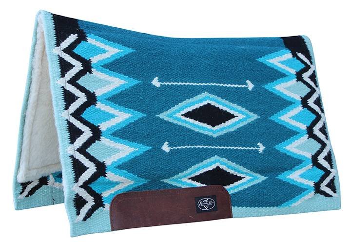 Professional's Choice Jalepeno Western saddle Pad Deep Sea