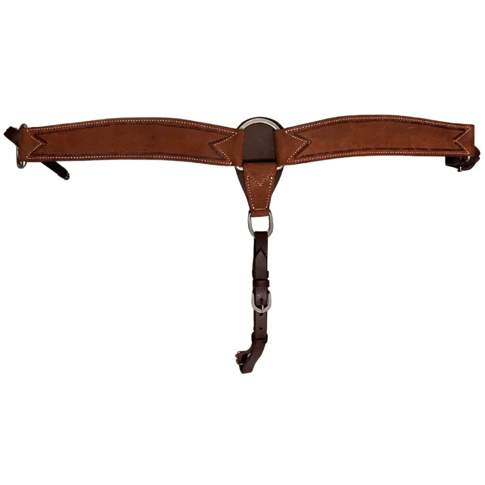 RAW TACK Work Tack Rough Out Serpentine Breast Collar 