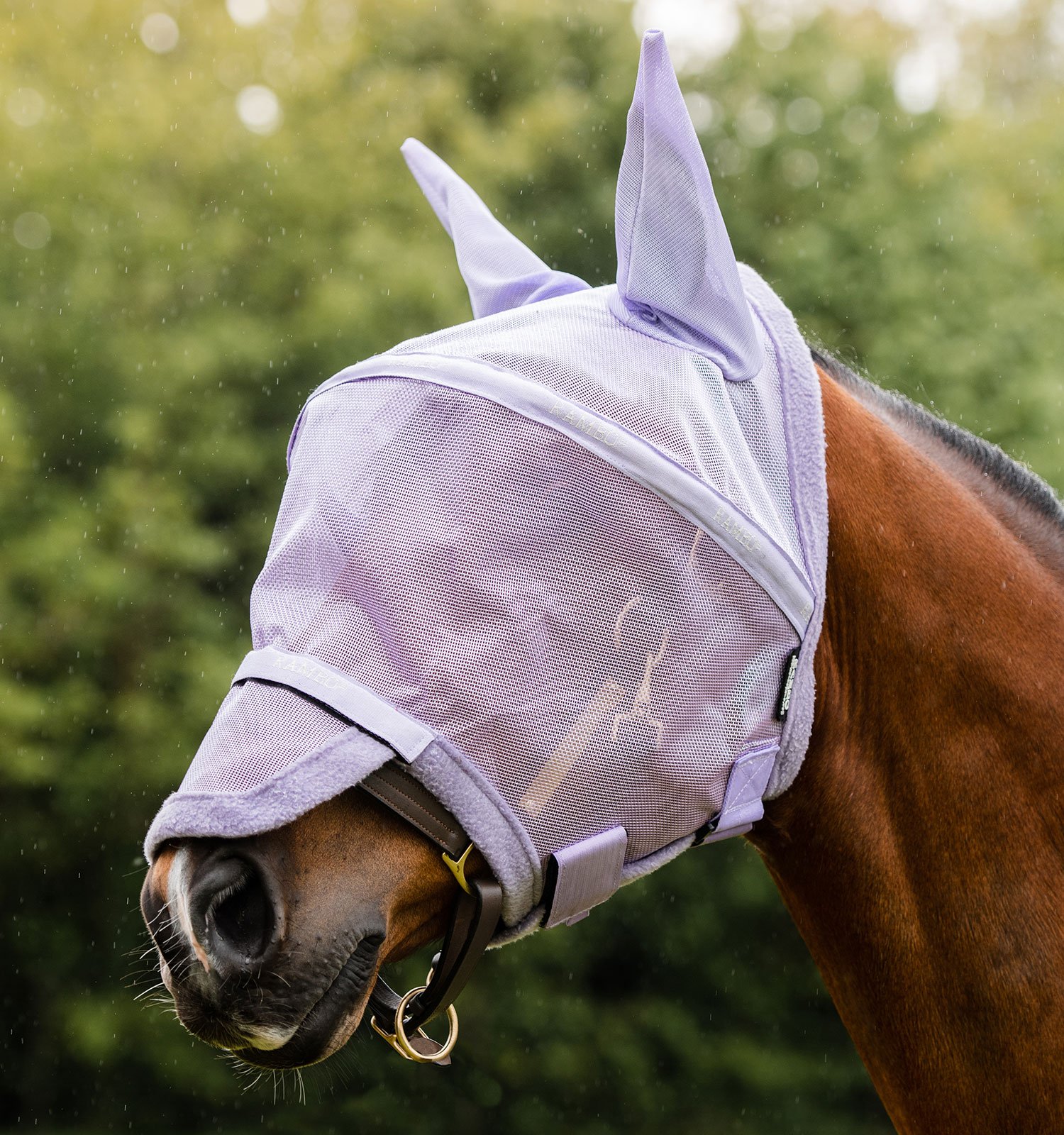 Rambo Flymask Plus Lavender