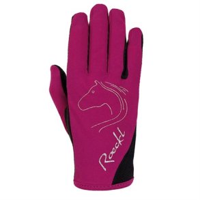 Roeckl Tryon brne ridehandske berry