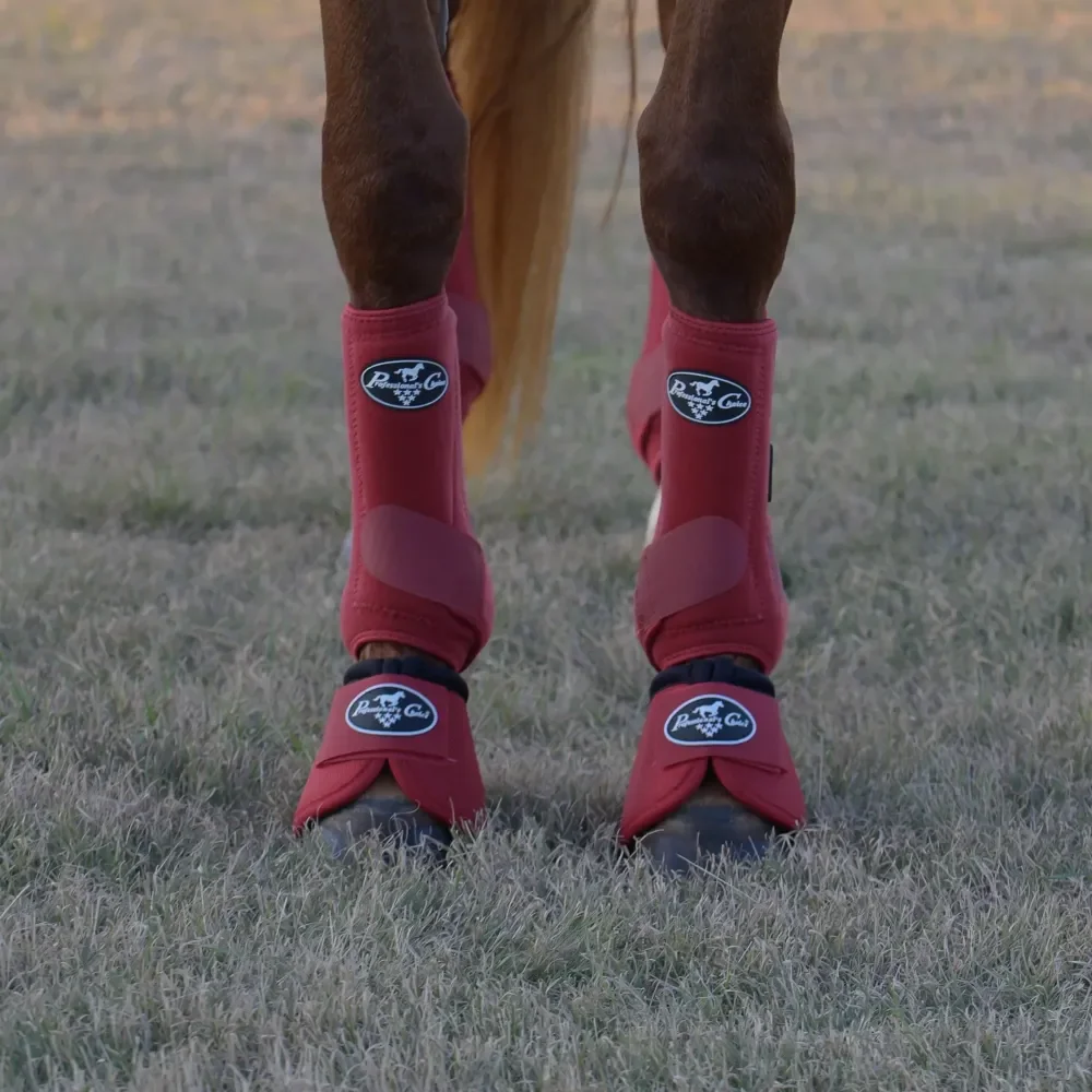 Strike Sports Medicine Front Boots - Crimson Red