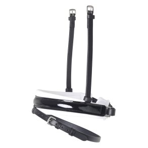 SD Design nsebnd 4,5 cm m. sort lak og hvid foring