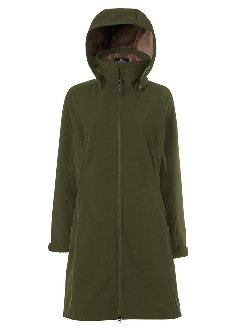 Mountain Horse Stella Lang Softshell dame ridefrakke, grn