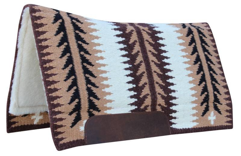 Professional's Choice western pad, New Zealand Wool Ventana pattern Walnut