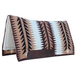 Professional's Choice western pad, New Zealand Wool Ventana pattern Walnut