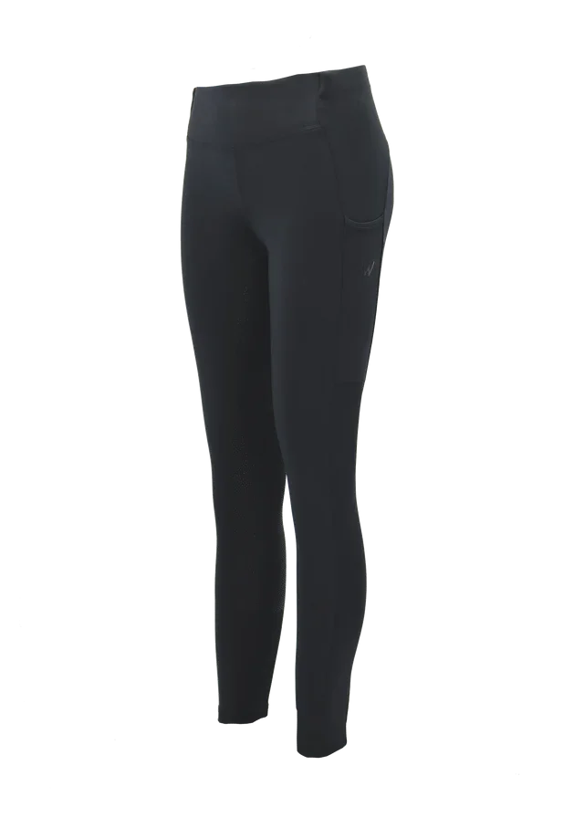 Woof Wear Young Rider Pro tights fullgrip, sort