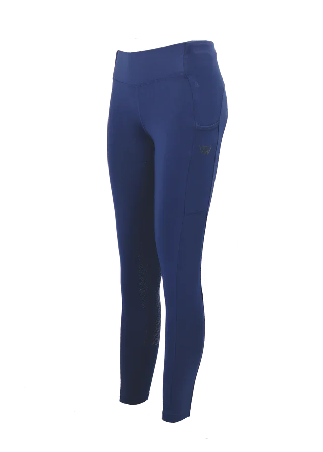 Woof Wear Young Rider Pro tights fullgrip, navy