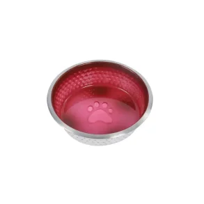Weatherbeeta Non-slip stainless steel shade hundeskl, magenta