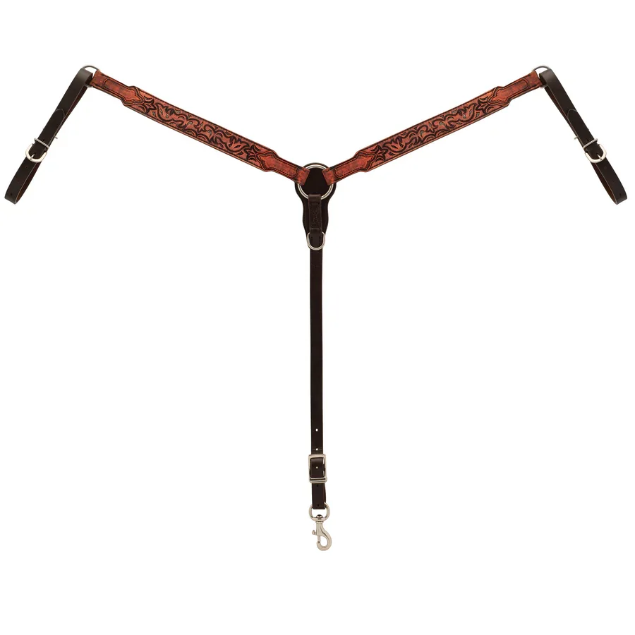 Weaver Equine Pioneer Turquoise Cross breast collar, Western