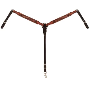 Weaver Equine Pioneer Turquoise Cross breast collar, Western