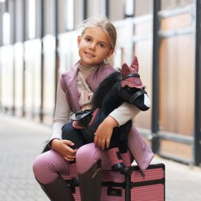 Imperial Riding IRHVelvet Fluehut til K�phest - Dark Mauve
