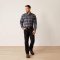 Ariat Rebar Flannel DuraStretch Workshirt navy/khaki