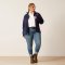 Ariat New Team softshell woman jakke, navy/red