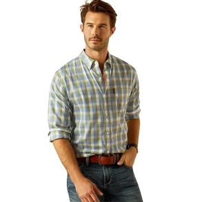 Ariat Napa Men's Shirt, Oil Green Check