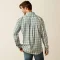 Ariat Napa Men's Shirt, Oil Green Check