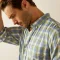 Ariat Napa Men's Shirt, Oil Green Check