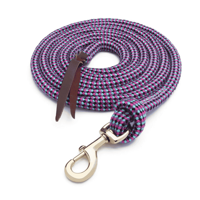 ECOLUXE Lead Rope w/ Snap Black/Purple/Raspberry/Radiance