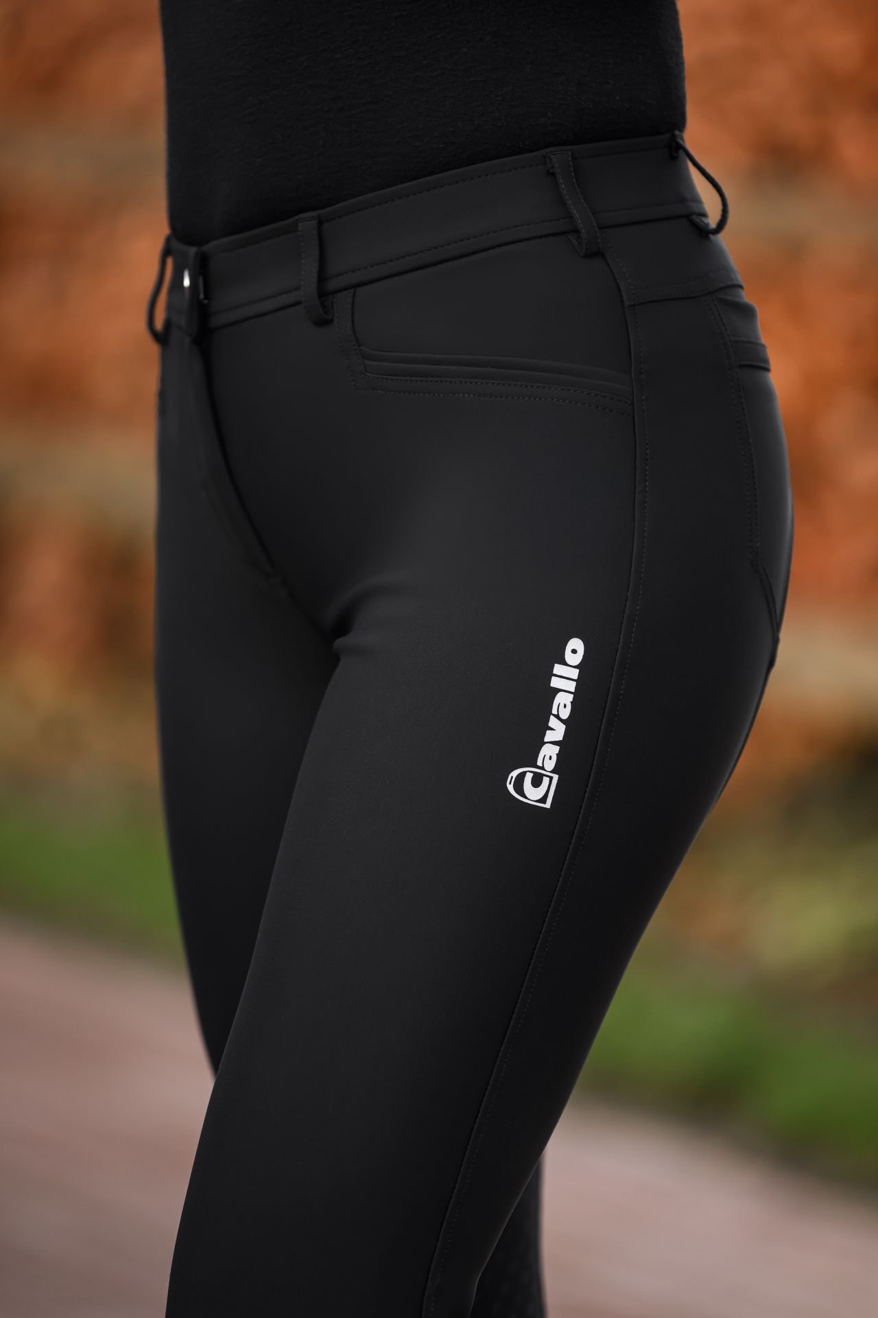 Cavallo Cavacoco Fuld grip Jodphur Bukser Black