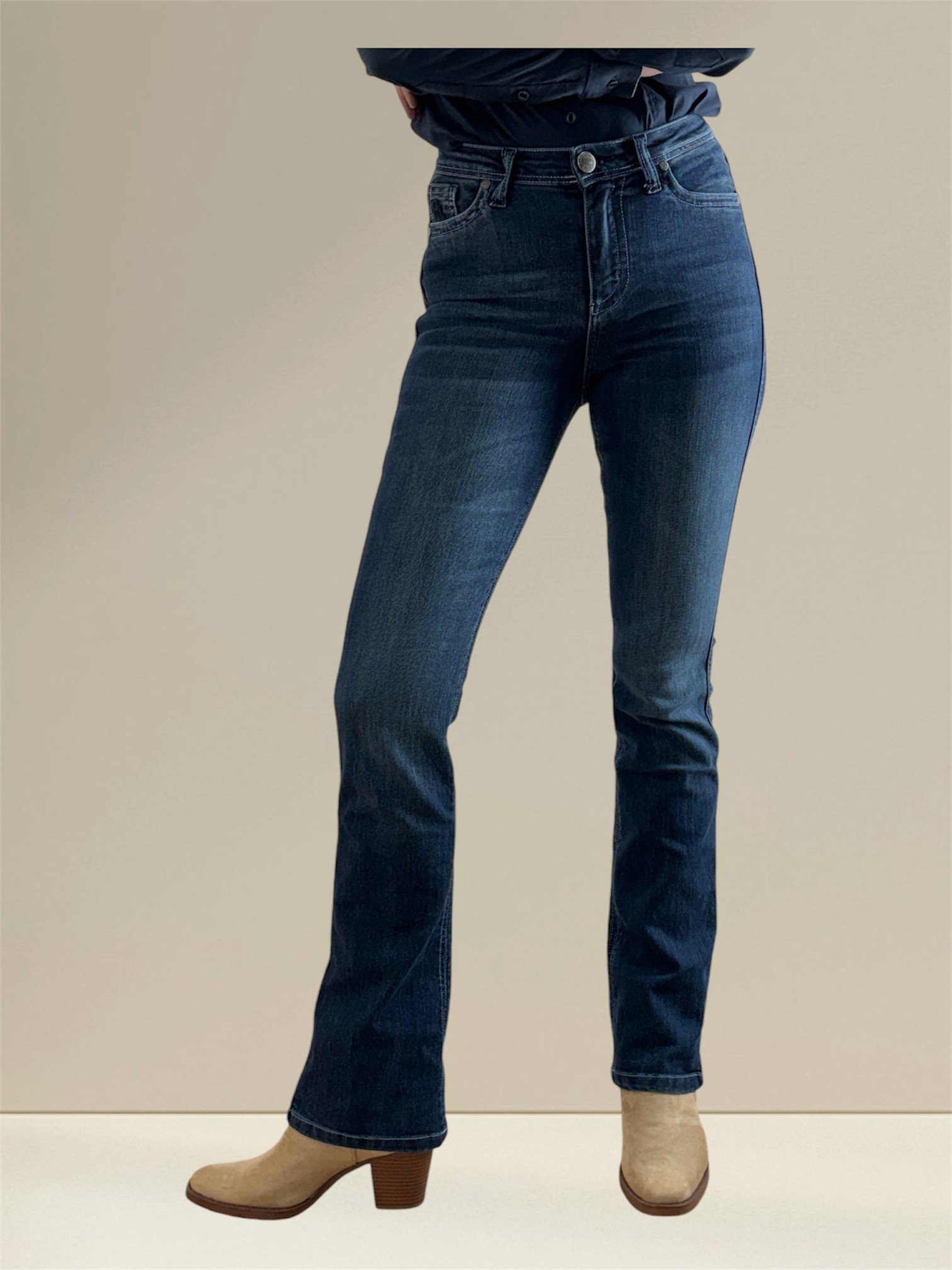 Rawhide Chloe bootcut jeans med strk