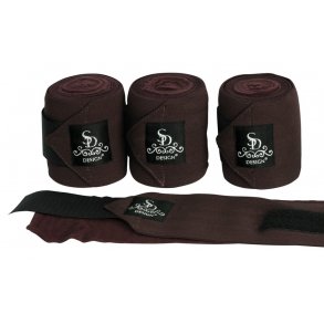 SD Design Elastik/Fleece Bandager Brun