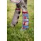 Horseware Flyboot, Oatmeal/Cherry, Peach & Blue