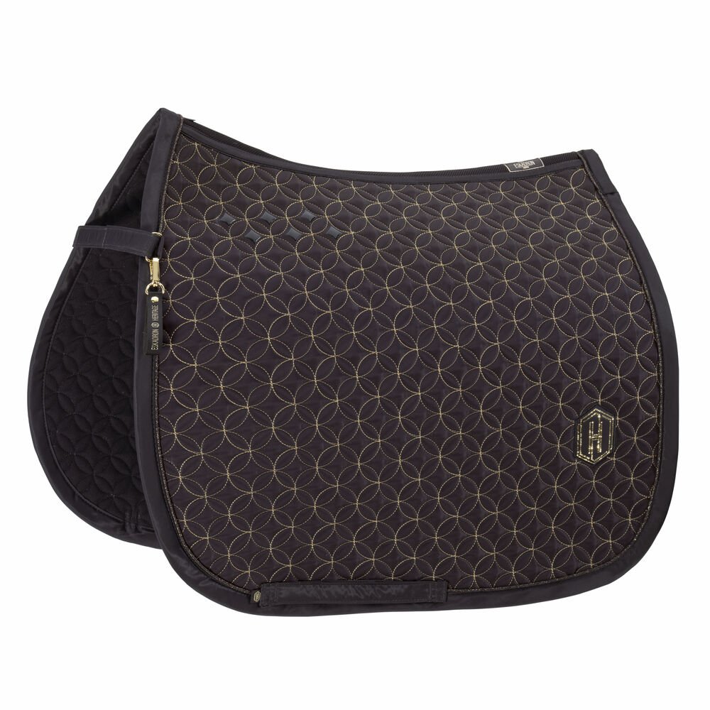 Eskadron Heritage 25/26 Highgloss Contrast dressurunderlag, black truffel