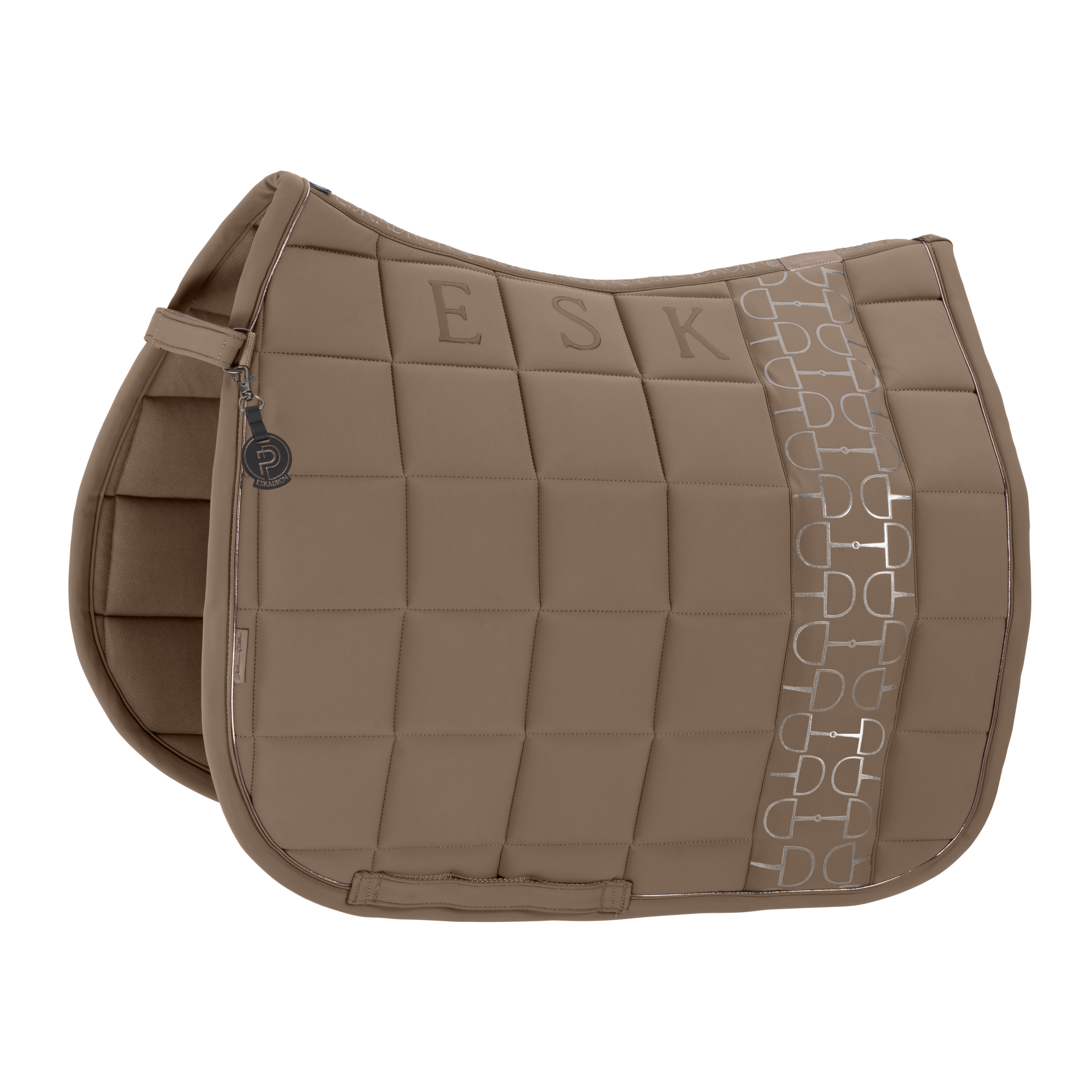 Eskadron Big Square Softshell Platinum 25 dressur underlag, smoky taupe
