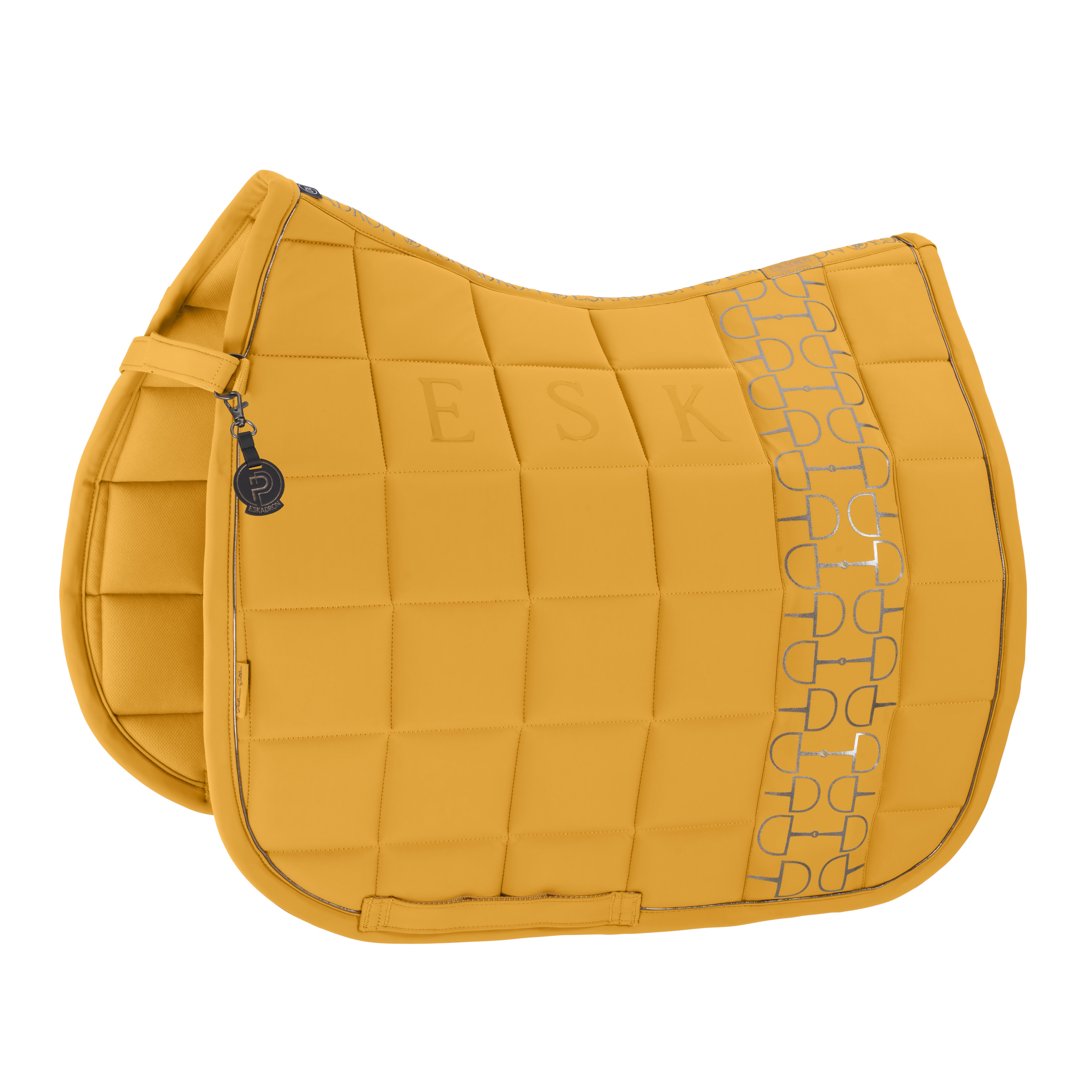 Eskadron Big Square Softshell Platinum 25 dressur underlag, golden yellow