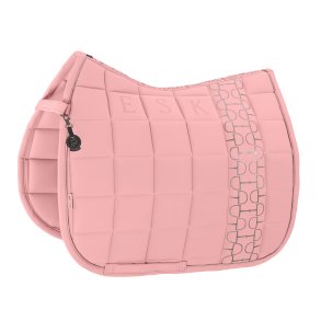 Eskadron Big Square Softshell Platinum 25 dressur underlag, soft rouge