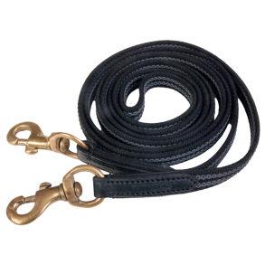 Karlslund Vvet gummi tjle - Sort/gr Messing