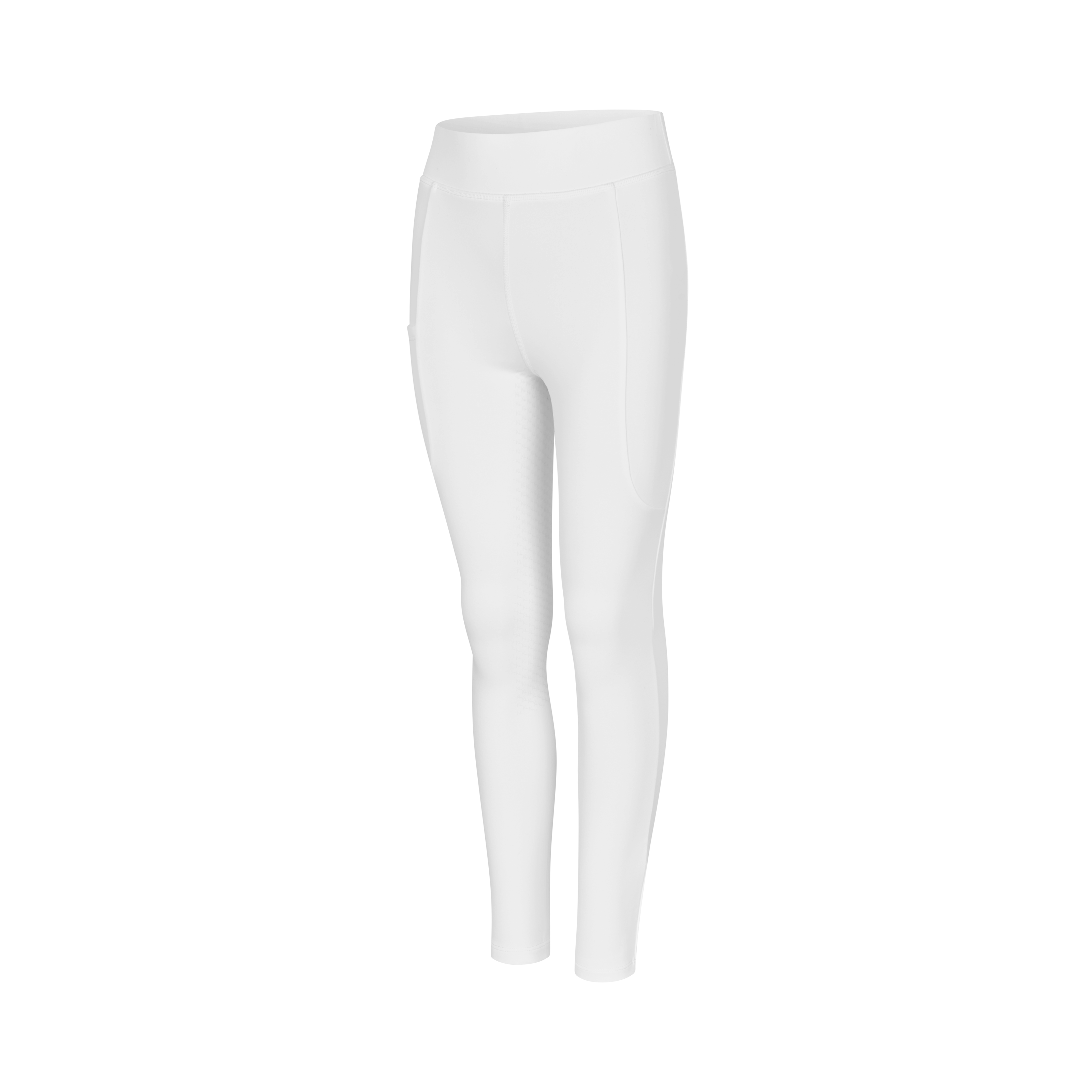 Kingsland Melody Junior Full grip show tights, White